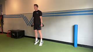 DB Reactive Squat Jump
