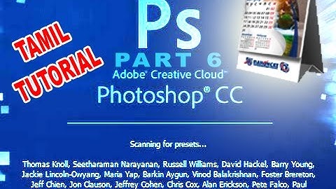 PHOTOSHOP  Tamil Tutorial | Calendar Design