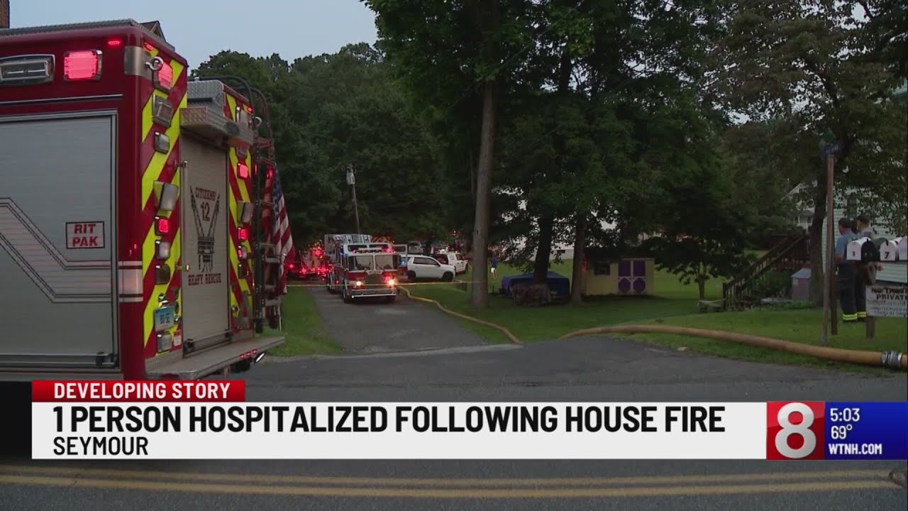 One person injured in Seymour house fire - YouTube