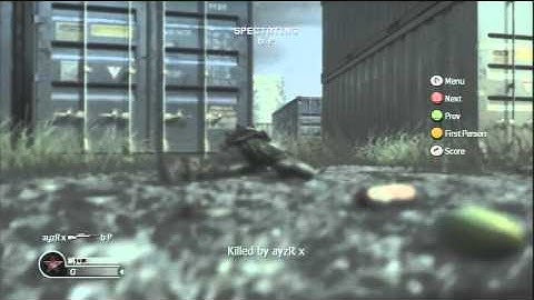 b P vs ayzR x, INSANE COD4 1v1!!!