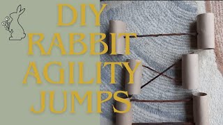 DIY Rabbit Agility Jumps