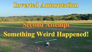 Trex 550L Inverted Autorotation Second Attempt - Crash or Success?