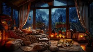 Enjoy a Heavy Thunderstorm in a Cozy Corner with Rain and Crackling Fireplace by Cozy Timez 31,799 views 1 month ago 8 hours