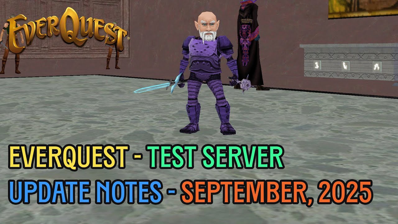 September 2025 Test Server Patch Notes and Other Everquest News - YouTube