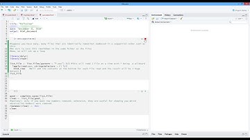 How to Read Multiple Files in a Loop and Row Bind the Contents in R. [HD]
