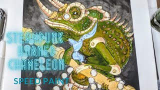 Steampunk Horned Chameleon