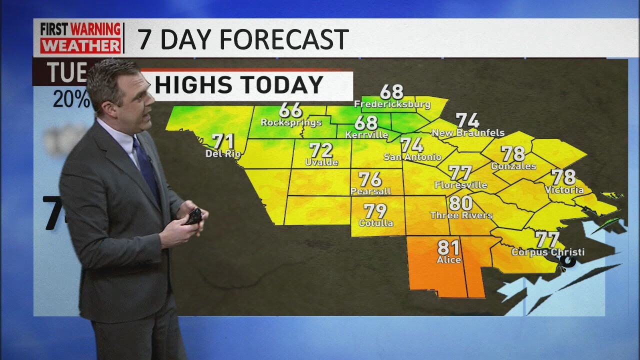 Clouds stick around today, showers may move in tonight - YouTube