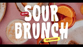 Sour Brunch: A Playful Bold Display Font with Chunky Curves