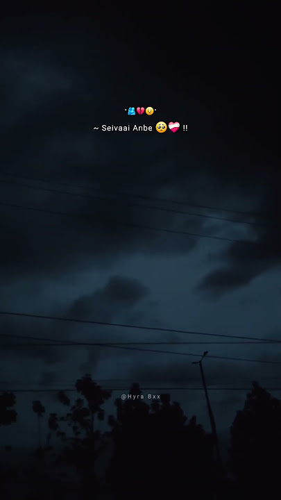 Seivaai Anbe 🥺💔 #lyrics_whatsapp_status #brokenstatus #alonestatus #asthetic #skylyrics #tamil #fyp