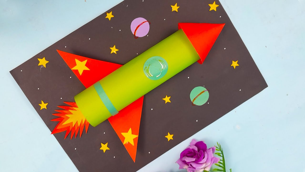 How To Make A Paper Rocket At Home | Zoom Zoom Rocket DIY - YouTube