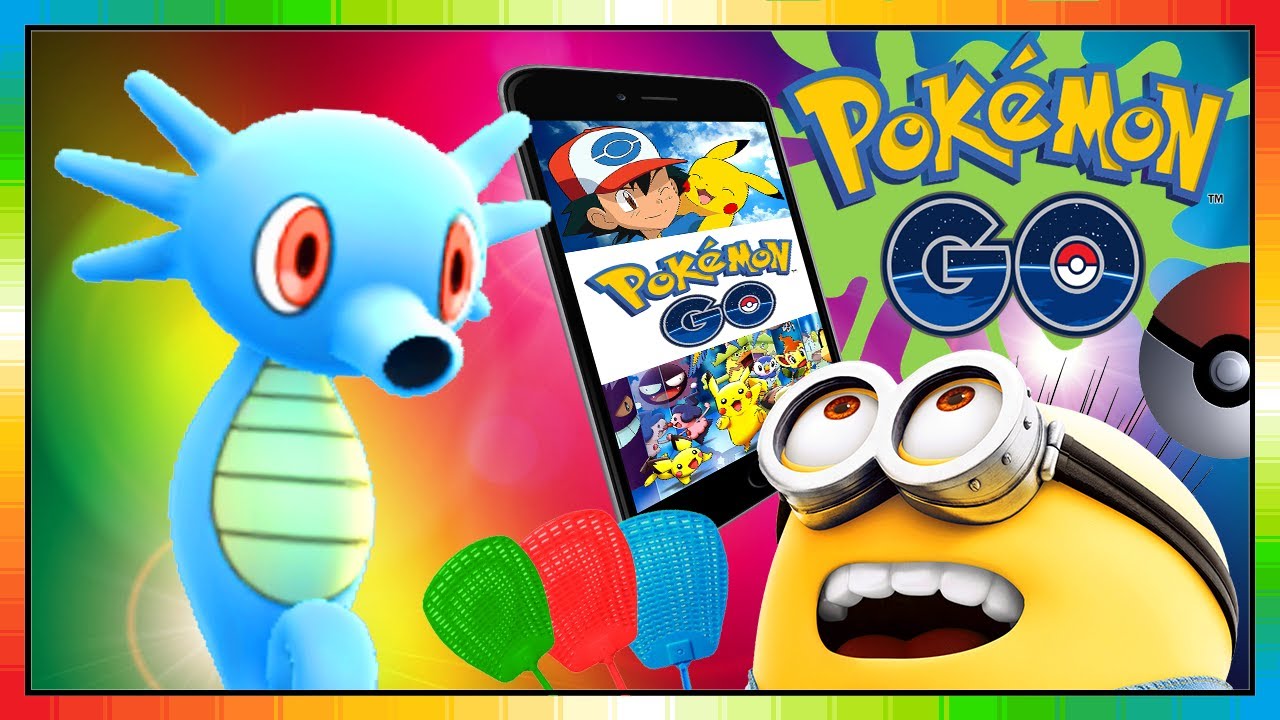 Pokemon GO play - Seeper - Horsea - Hypotrempe