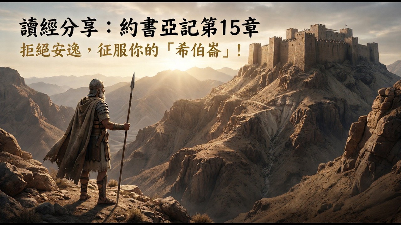 讀經分享:約書亞記第15章(粵語):拒絕安逸,征服你的「希伯崙」! - YouTube