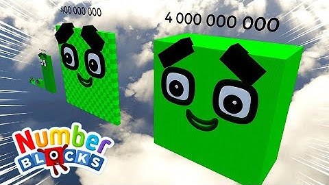 Numberblocks Comparison 4 to 4 BILLION BIGGEST Numberblocks Ever