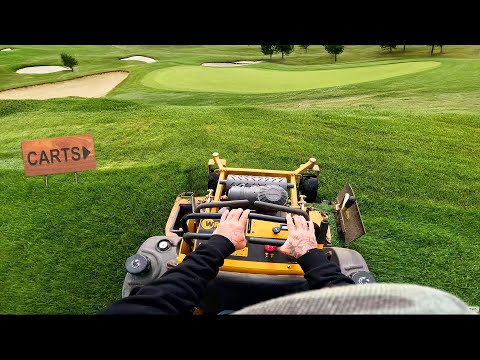 Mowing Houses on a Golf Course | Lawn Care POV
