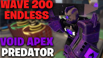 Beating Wave 200 Void Apex Predator Boss Fight | Tower Defense X Roblox