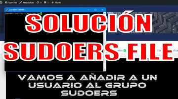 Solucion error is not in sudoers file Linux - Añadir un usuario al grupo sudoers Lunix