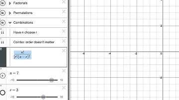 Combinatorics with Desmos