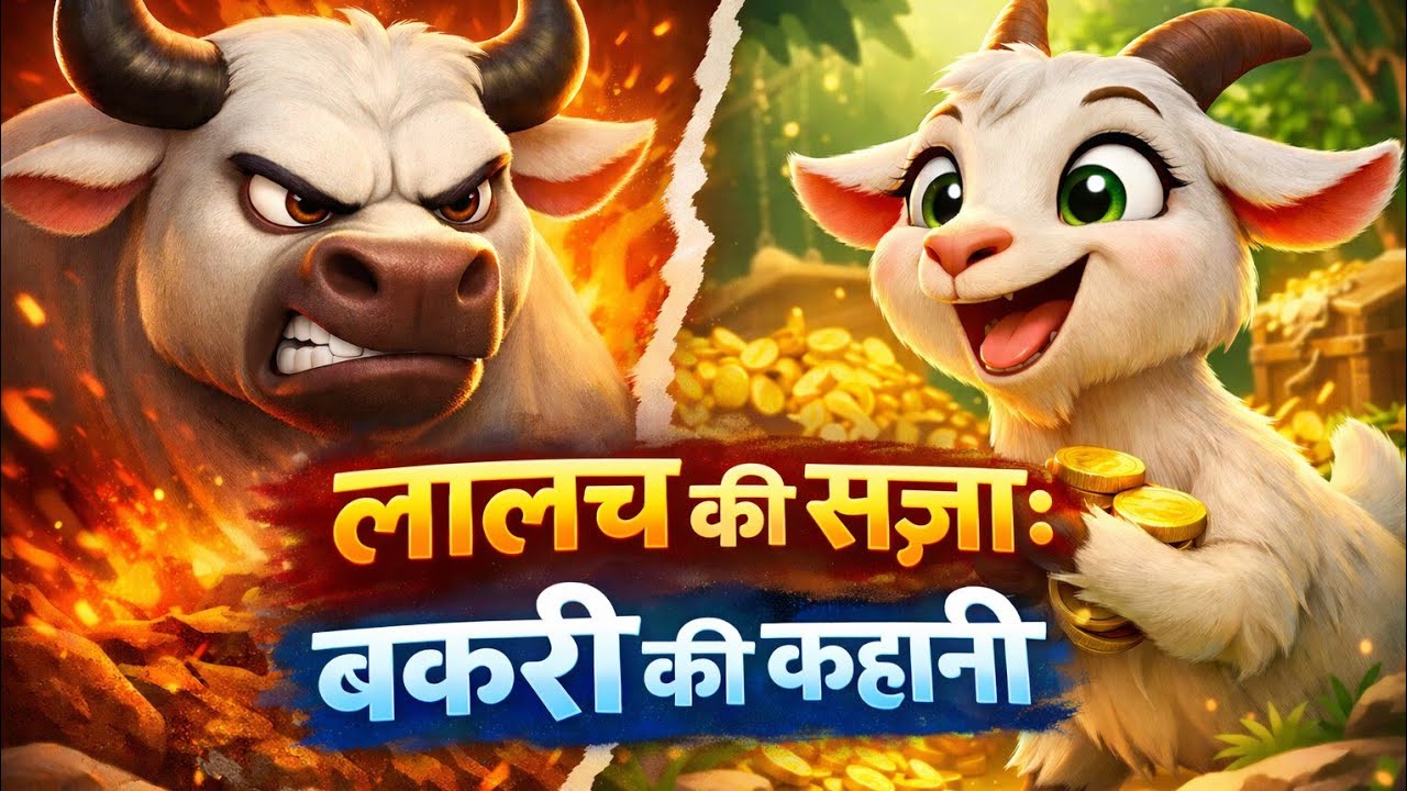 लालच की सज़ा बकरी की कहानी | Greed Lesson Story 