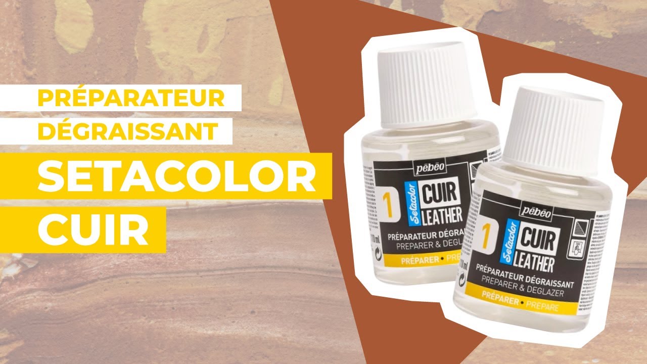 Marqueur peinture pour cuir 'Pébéo - Setacolor Cuir' Noir extrême