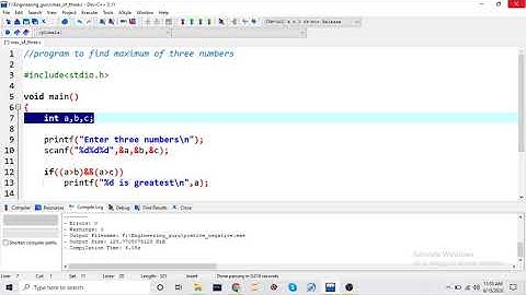 Max of three numbers  using logical operators