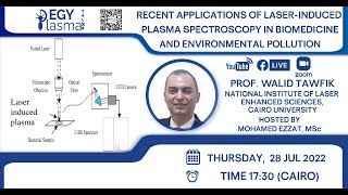 EGYPlasmaTalks | Recent Applications of Laser-induced Plasma Spectroscopy | Walid Tawfik