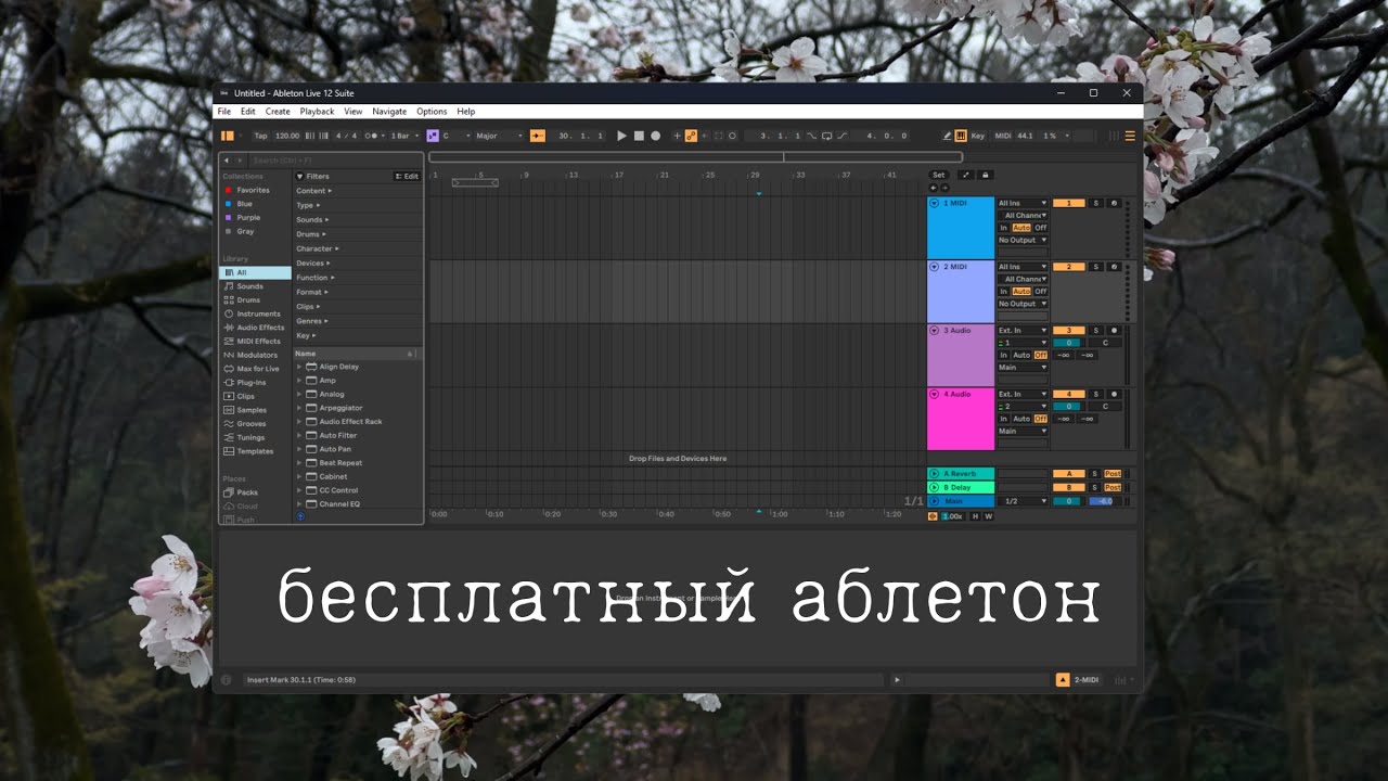 бесплатный аблетон 12 и установка // free ableton 12 and installation