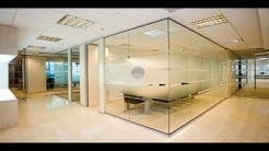 glass office partitioning 