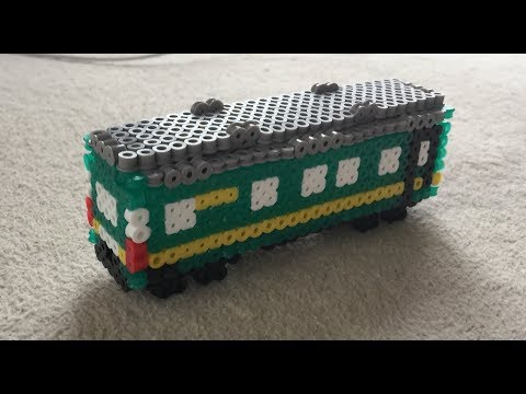 アイロンビーズ 電車 図案 立体 作り方 動画 Train 3d Perlerbeads