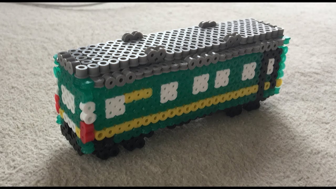 アイロンビーズ 電車 図案 立体 作り方 動画 Train 3d Perlerbeads Youtube