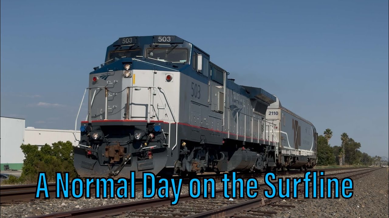 Amtrak Dash 8 Action in Southern California with Awesome K5LA's!! [feat. AMTK 503, 509, 510]