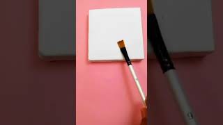 Sponge bob canvas painting | Acrylic painting #shorts #minicanvas #acrylicpainting #youtubecreator