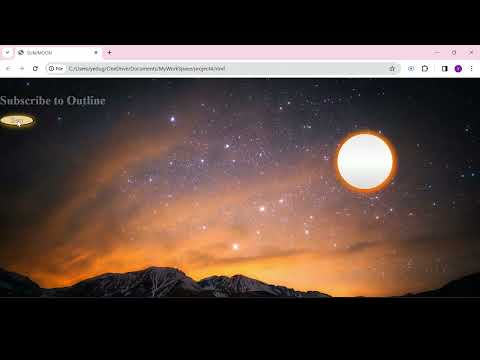 Make Sun and Moon | HTML | CSS| JavaScript.