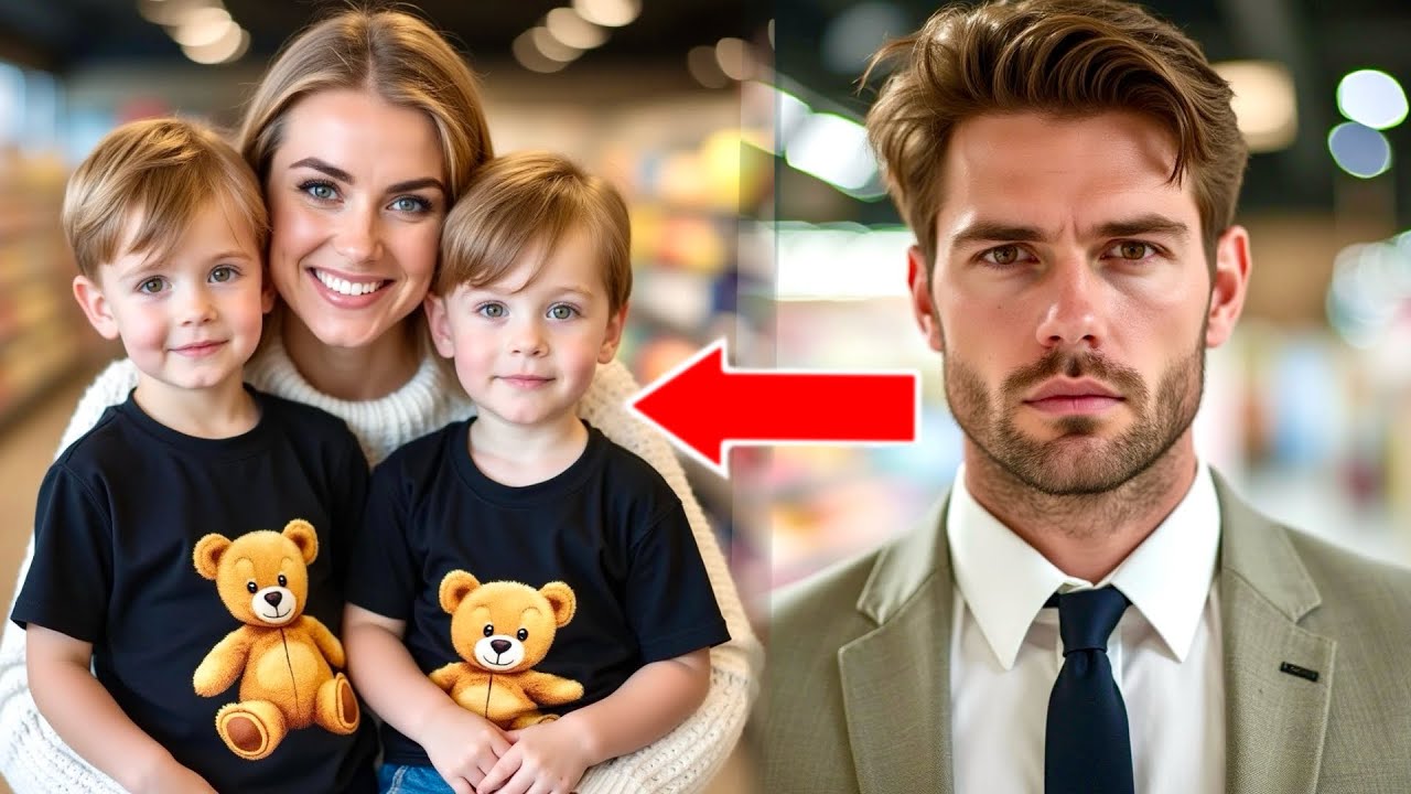 “You’re nothing” said Millionaire CEO as he threw her out, but 4 years later he saw her with boys…