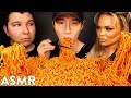 ASMR NUCLEAR FIRE NOODLES with NIKOCADO AVOCADO & TRISHA PAYTAS (No Talking) MUKBANG