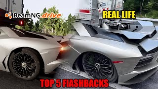 Top 10 FLASHBACKS Compilation #kerosene #carscrash #flashbacks #beamngdrive #compilations