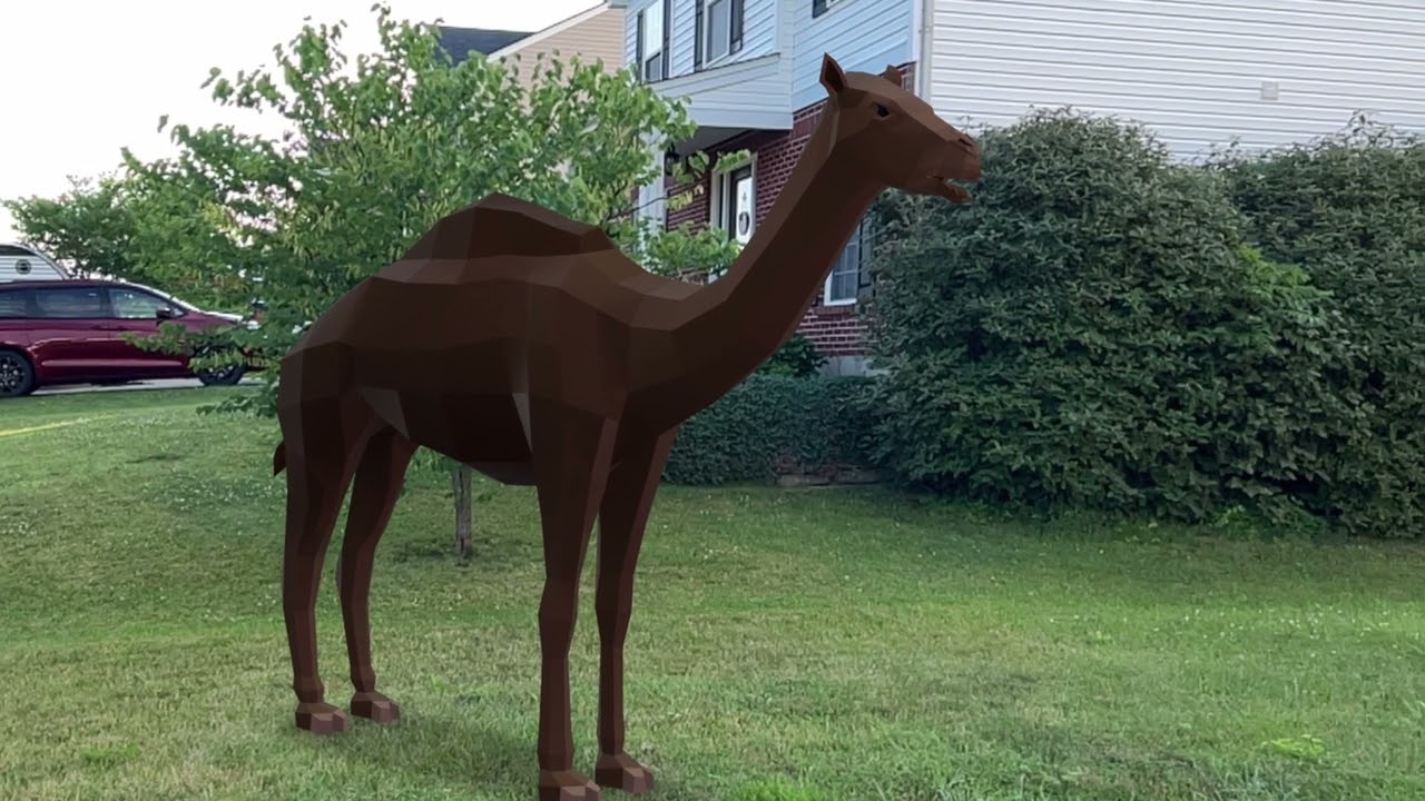Western Camel slideshow and video clip in augmented reality 