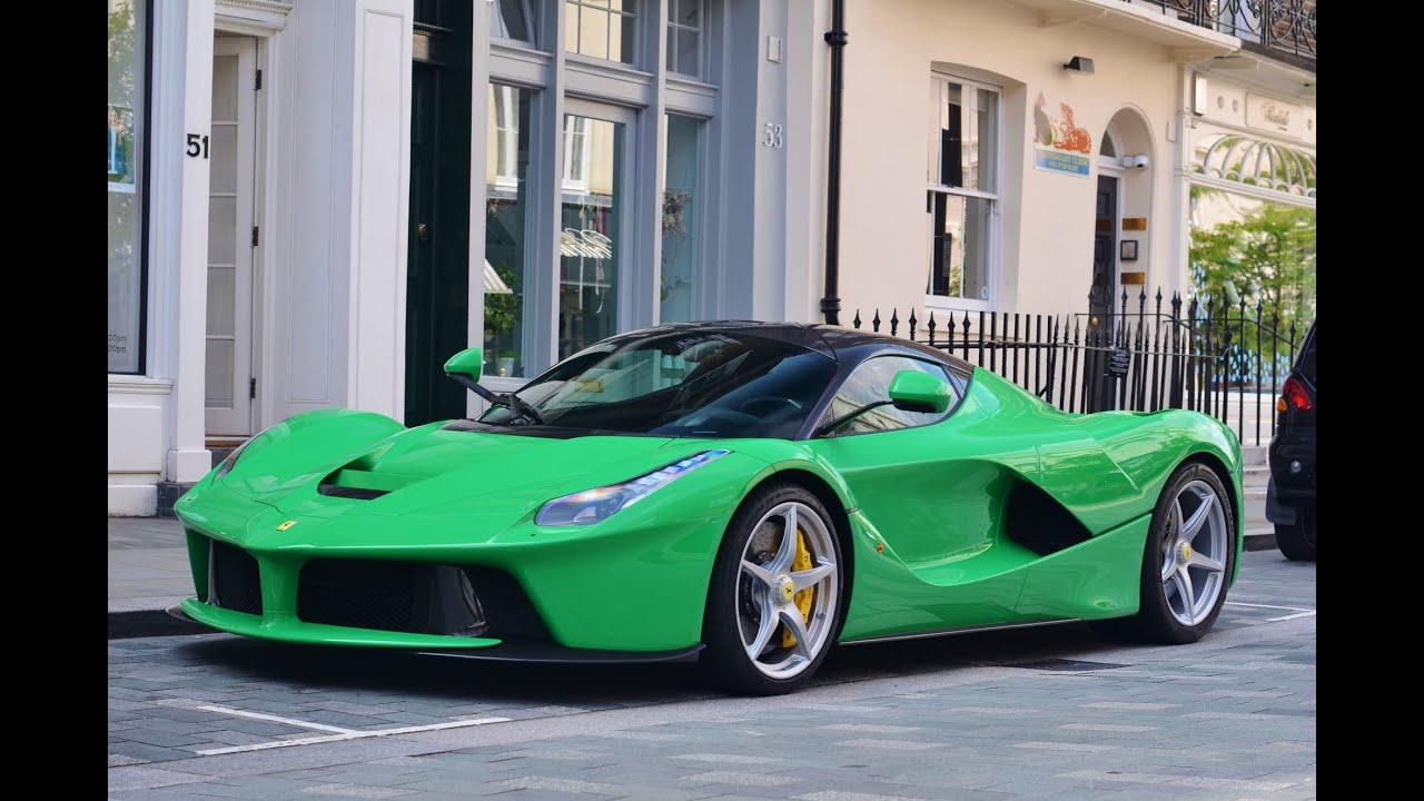  GREEN Ferrari  LaFerrari in London YouTube