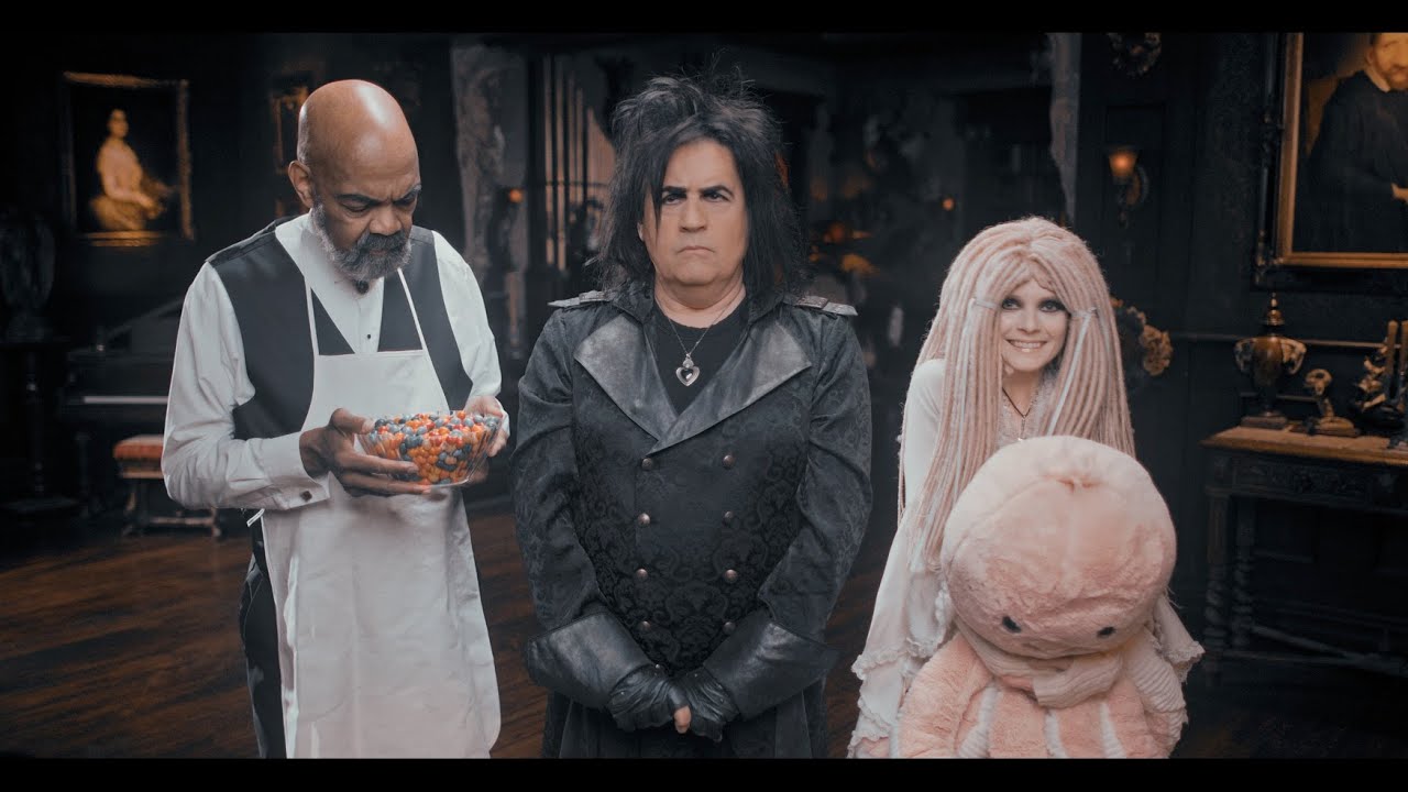 Mr. Livingston is in the kitchen separating M&M's by color