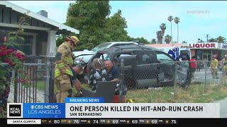 1 dead after hit-and-run crash in San Bernardino