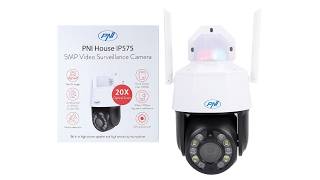 Video surveillance camera PNI House IP575 5MP WiFi with IP, optical zoom 20x, varifocal lens