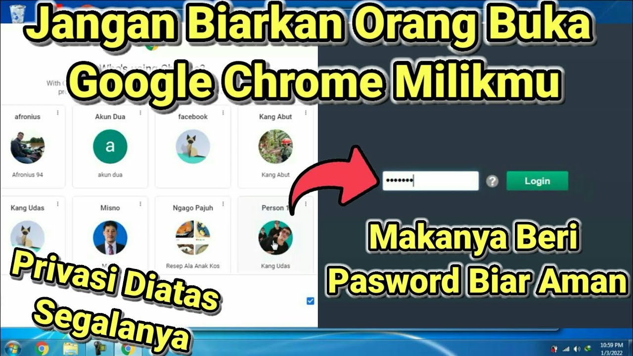Cara Kunci Google Chrome di Laptop