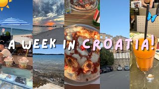 My vacation in Croatia || Camping, the beach, food and more🍓🍕🍨⭐️