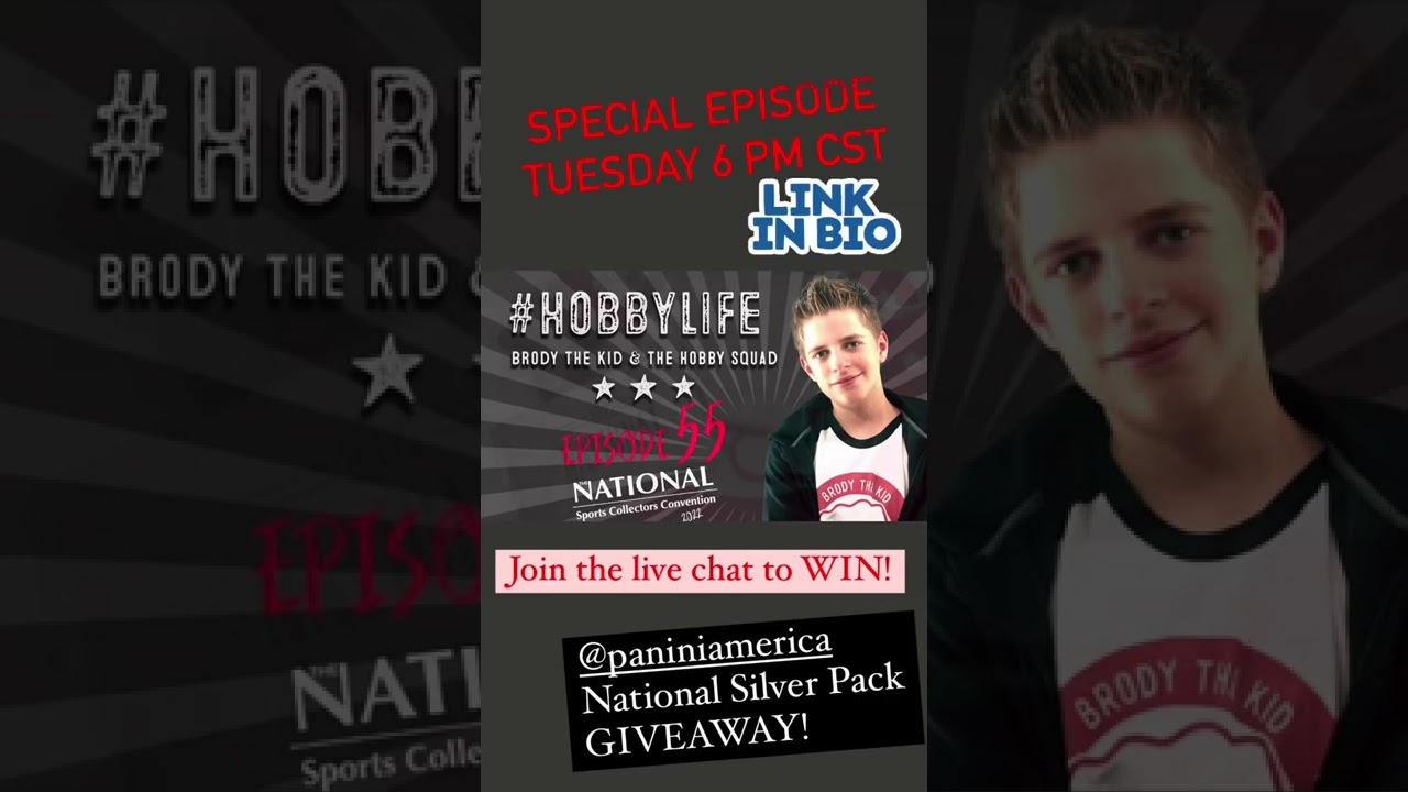 Special Episode! Tuesday 6PM CST on HOBBYLifeShow youtube! Join the LIVE CHAT to win!