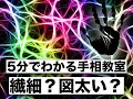5分で分かる手相教室4 (繊細さと図太さ)
