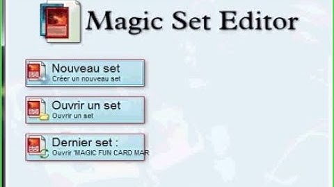 tutoriel Magic Set Editor  : Installation de MSE