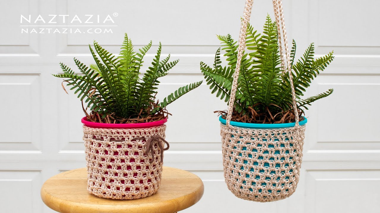 Crochet a plant pot cover!