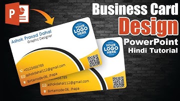 Printable Business Card Design Tutorial in PowerPoint || Visiting Card Design