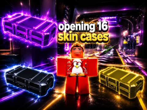 OPEN 16 SKIN CASES IN ROBLOX RIVALS (ENDING IS CRAZY)