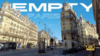 [4K] Empty Paris Walking Tour – Early Morning Saturday Stroll | Spring Blossoms &amp; Quiet Streets