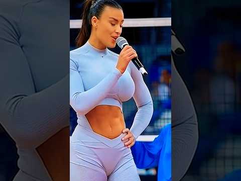 Beautiful Volleyball Woman Sings Hit Song #volleyball #ai